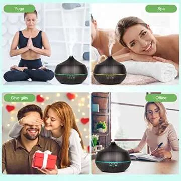 Essential Oil Diffuser for Large Rooms - 400ml Aromatherapy