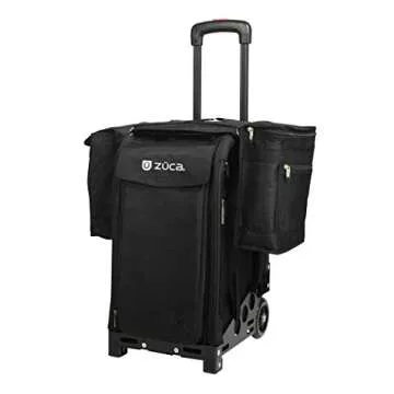 ZUCA Beauty Caddy with Built-in Seat Cushion (Black)