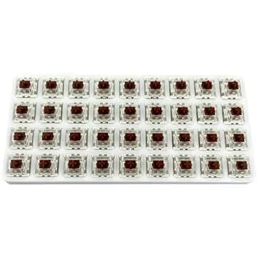 Gateron G Brown Pro Switches Pre-lubed 3pin RGB SMD Tactile for Gaming Mechanical Keyboard (72 Pcs, Brown)