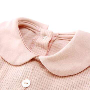 pureborn Baby Toddler Girls Blouse Long Sleeve Collared Cotton Tee Shirts Tops