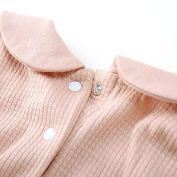 pureborn Baby Toddler Girls Blouse Long Sleeve Collared Cotton Tee Shirts Tops