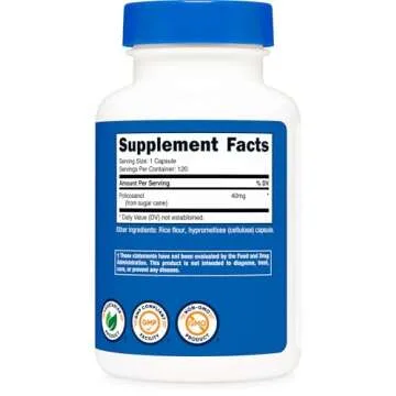 Nutricost Policosanol 40mg - 120 Capsules for Heart Health