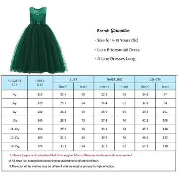 Flower Girls Lace A-Line Dress - Wedding & Party Gown