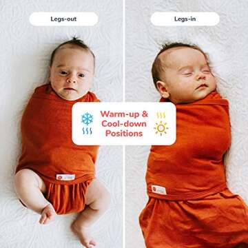 embé 2-Way Baby Swaddle, Newborn Sack, Comfortable & Safe