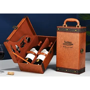 2 Bottle Wine Gift Box & Accessory Set for Gifting