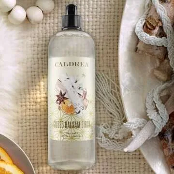 Caldrea Dish Soap, Biodegradable Dishwashing Liquid made with Soap Bark and Aloe Vera, Gilded Balsam Birch Scent, 16 oz