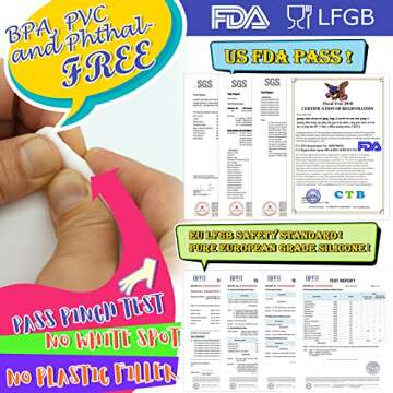 FUNSHOWCASE 8 Cavities Silicone Mold for Baking