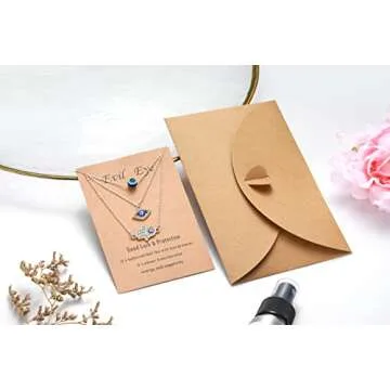 Baydurcan 3pcs Evil Eye Necklace Set for Women