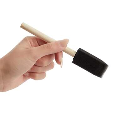 120 Pack Foam Paint Brushes - Bulk 1 Inch Sponge Paint Brush for Acrylic, Watercolor, Staining, Varnishing, Mod Podge