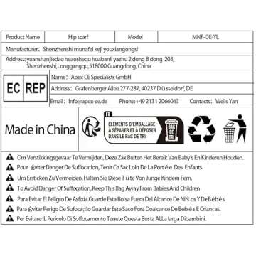 MUNAFIE Belly Dance Hip Scarf with Sequins and Tassels