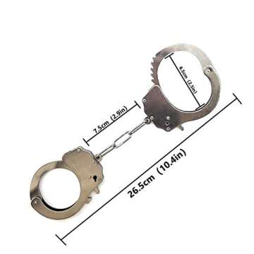 JASINCESS Toy Handcuffs Metal Keys for Kids Party Props