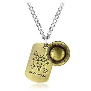 MEETCUTE Anime One Piece Necklace for Fans and Collectors
