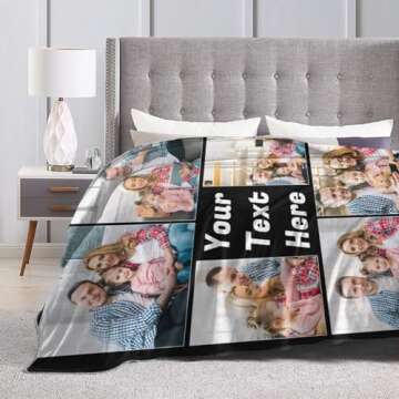 Sparklove Custom Photo Blanket for Unique Personalized Gifts