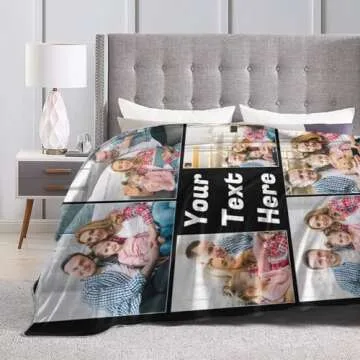 Sparklove Custom Photo Blanket for Unique Personalized Gifts