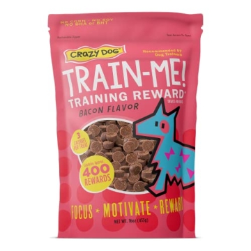 Crazy Dog Bacon Training Treats 16 Oz - Healthy, Low-Calorie Rewards
