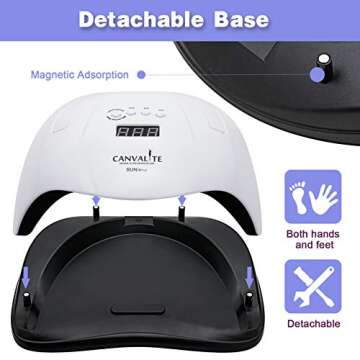 80W UV Nail Lamp for Salon-Quality At-Home Nails