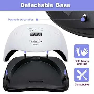 80W UV Nail Lamp for Salon-Quality At-Home Nails