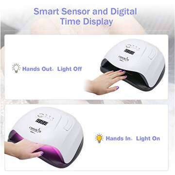 80W UV Nail Lamp for Salon-Quality At-Home Nails