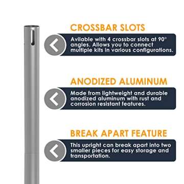 Urquid Linen, (8' Tall x 10' Wide Kit) Pipe and Drape Backdrop Kit for Event Decoration, Backdrops, Photobooths, Tradeshow