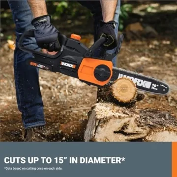 Worx WG322 20V Cordless Chainsaw with Auto-Tension