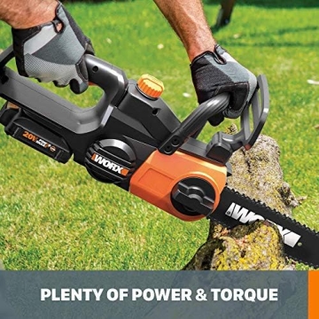 Worx WG322 20V Cordless Chainsaw with Auto-Tension
