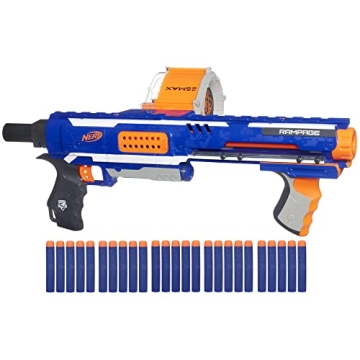 NERF Rampage Blaster with 25-Dart Drum Slam Fire