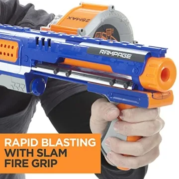 NERF Rampage Blaster with 25-Dart Drum Slam Fire