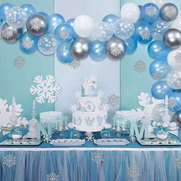 Frozen Party Balloon Arch Kit for Winter Wonderland