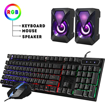 HP Elite i5 Desktop with 22" Monitor & RGB Accessories