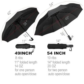 SIEPASA Windproof Travel Umbrella - Compact & Durable