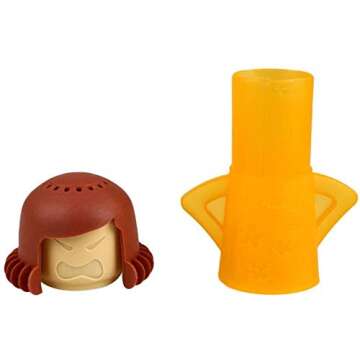 TOPIST Angry Mama Microwave Cleaner Angry Mom Microwave Oven Steam Cleaner and Disinfects With Vineg...