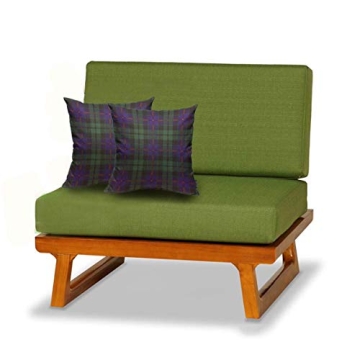 Stylish Mugod Scottish Plaid Pillow Cover 18x18 for Home