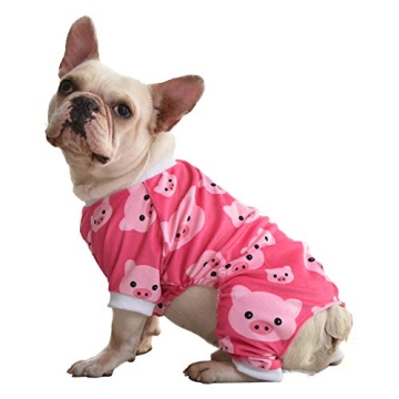 CuteBone Dog Christmas Pajamas Puppy Onesies Small Dogs Soft Pjs Coat Cat Apparel Comfy Pet Clothes ...