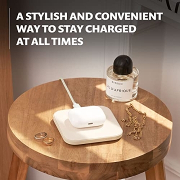 Belgian Linen Wireless Charging Pad for iPhone Samsung AirPods