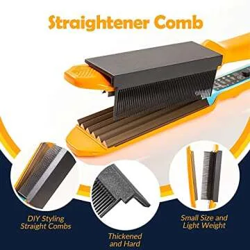 CHUANGJIA Flat Iron Combs - Easy to Use Attachments