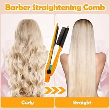 CHUANGJIA Flat Iron Combs - Easy to Use Attachments