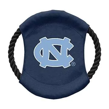 Littlearth North Carolina Tar Heels NCAA Sock Monkey and Flying Disc Pet Toy Combo Set