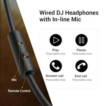 OneOdio Wired Over Ear Headphones Hi-Res Studio Monitor & Mixing DJ Stereo Headsets with 50mm Driver...
