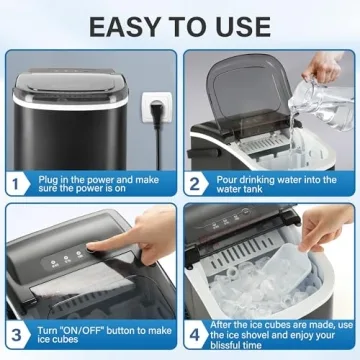 Simple Deluxe Portable Ice Maker - Quickly Make Ice Anywhere!