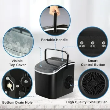 Simple Deluxe Portable Ice Maker - Quickly Make Ice Anywhere!
