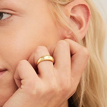 Stylish Chunky Gold Plated Ring for Women - Trendy Jewelry