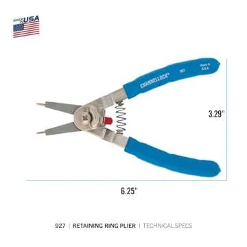 ChannelLock 927 Snap Ring Pliers with Interchangeable Tips