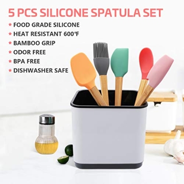 Mini Silicone Spatula Set of 5 for Every Kitchen
