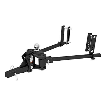 CURT 17500 TruTrack Weight Distribution Hitch with Sway Control, Up to 10K, 2-In Shank, 2-5/16-Inch ...
