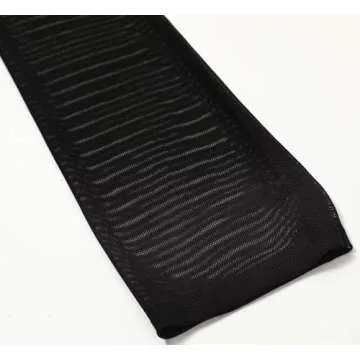 Hazhlko Women's Long Stretchy Mesh Tulle Sheer Gloves Costume Wedding Opera Halloween Party 1920's Dance Gloves Black