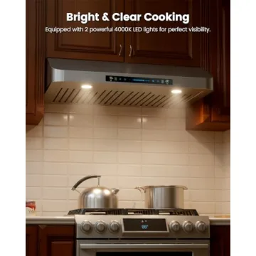 Effortless JOCO 30 Inch Range Hood with Gesture Control