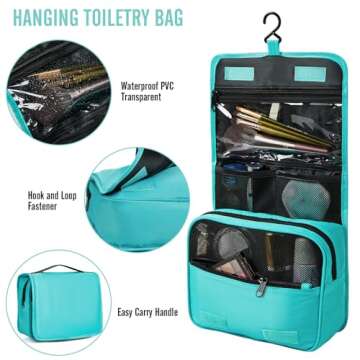 Veken 8 Set Packing Cubes for Kids, Travel Suitcase Essentials Organizer Bags Set for Luggage, Road Trip Travel Accessories in 4 Sizes (Extra Large, Large, Medium, Small)