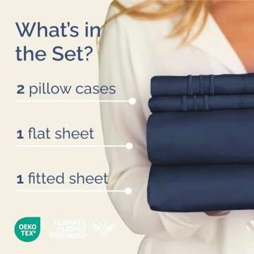 King Size 4 Piece Sheet Set - Comfy Breathable & Cooling Bed Sheets Set - Hotel Luxury Bedding for W...