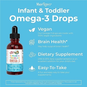 Omega-3 Liquid Drops for Infants and Toddlers | MaryRuth Organics