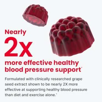 humanN SuperBeets Heart Gummies - Beet Gummy with Energy Support, Grape Seed Extract & Beetroot Powder, Sugar Free - Pomegranate Berry Flavor, 60 Count